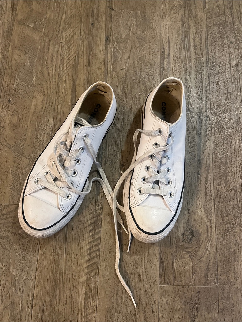 Converse White Low-Top All Star Sneakers
